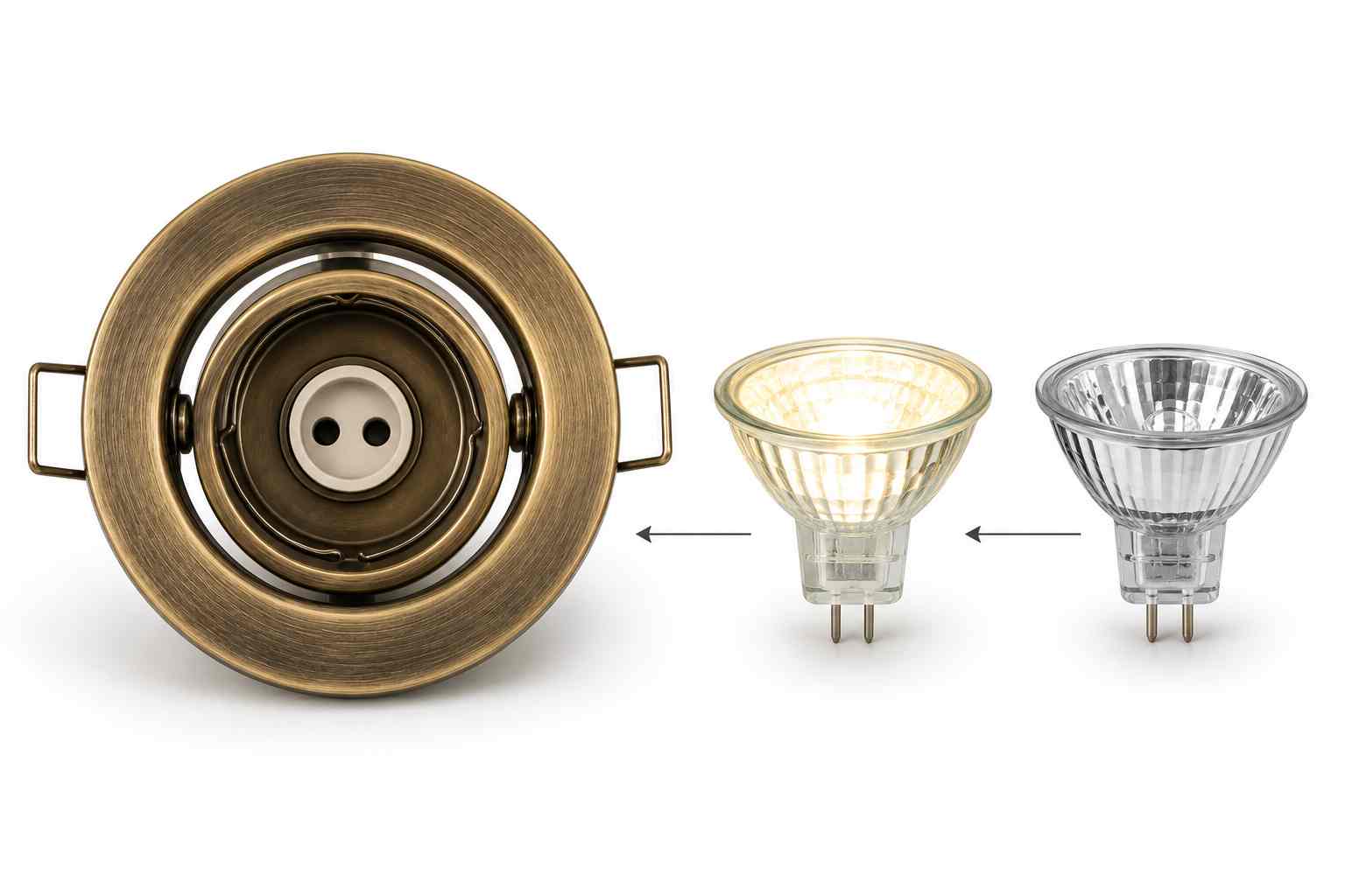 ARGUS CT-2115-AN antická mosaz - patice Gx5,3 12V LED nebo  halogen